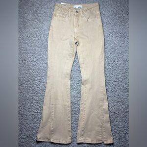 Vervet Jeans Womens 24 Alison Mid Rise Flare Bell Bottoms Stretch Denim BOHO